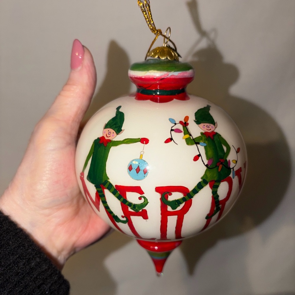 li bien Imported Elf Ornament 2018 by Pier 1